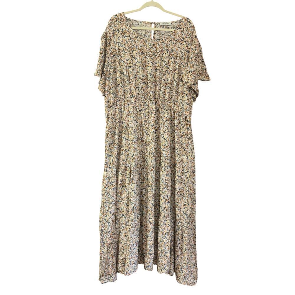 Nemidor Floral Tiered Cottagecore Dress Women’s 5XL Prairie Whimsical Church